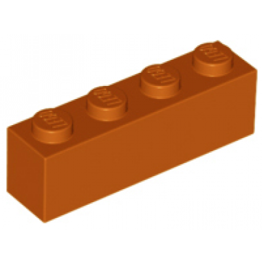 dark orange brick 1 x 4