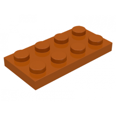 dark orange plate 2 x 4