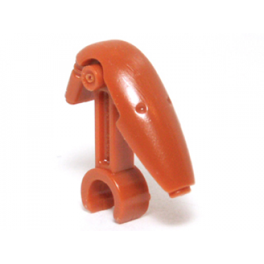 dark orange minifigure head modified mechanical plain sw battle droid