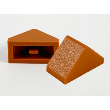 dark orange slope 45 2 x 1 double with inside bar