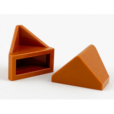 dark orange slope 45 2 x 1 double inverted without bottom tube or bottom stud holder