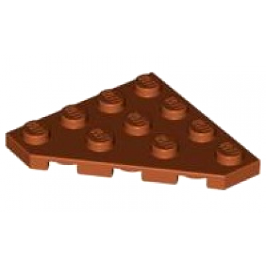 dark orange wedge plate 4 x 4 cut corner