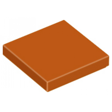 dark orange tile 2 x 2