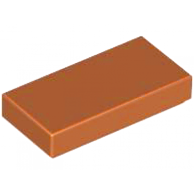 dark orange tile 1 x 2