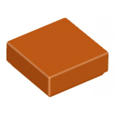 dark orange tile 1 x 1