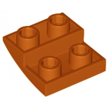 dark orange slope curved 2 x 2 x 2 3 inverted