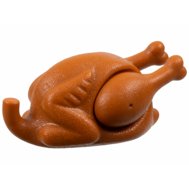 dark orange turkey type 1 with drumsticks 20mm with round opening on back 33048 33057