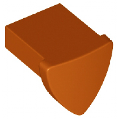 dark orange tile modified 1 x 1 with tooth ear vertical triangular