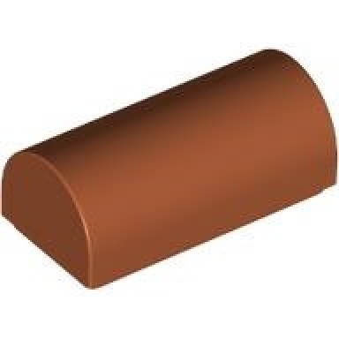 dark orange slope curved 1 x 2 x 2 3 double
