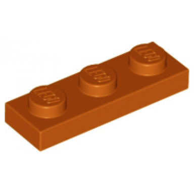 dark orange plate 1 x 3