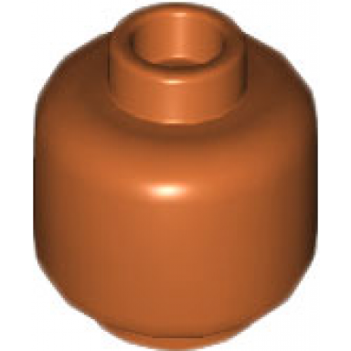 dark orange minifigure head plain