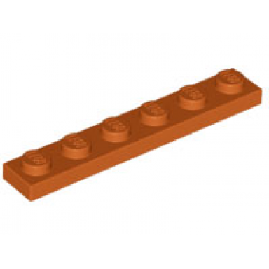 dark orange plate 1 x 6
