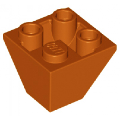 dark orange slope inverted 45 2 x 2 double convex