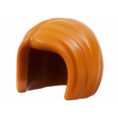 dark orange minifigure hair female mid-length parted on right