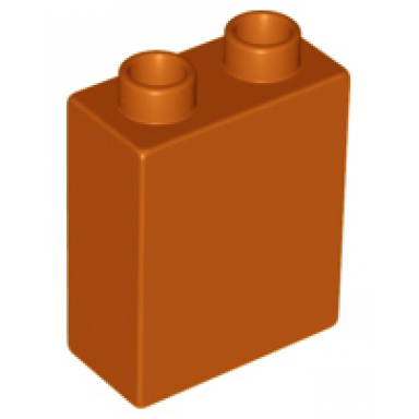 dark orange duplo brick 1 x 2 x 2