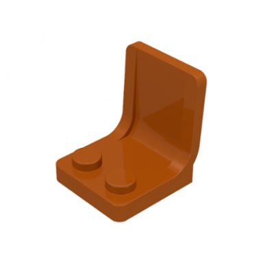 dark orange minifigure utensil seat chair 2 x 2