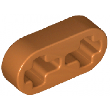 dark orange technic liftarm thin 1 x 2 - axle holes