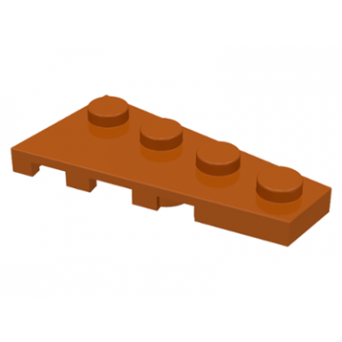 dark orange wedge plate 4 x 2 right