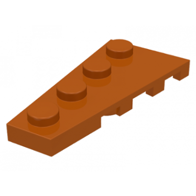 dark orange wedge plate 4 x 2 left