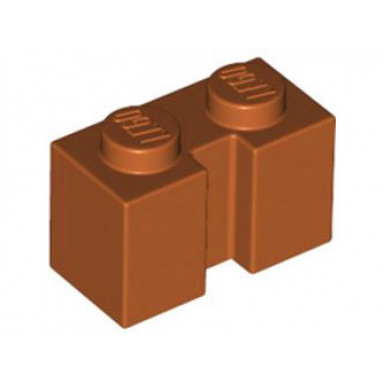 dark orange brick modified 1 x 2 with channel