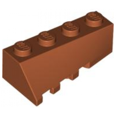 dark orange wedge 4 x 2 sloped right