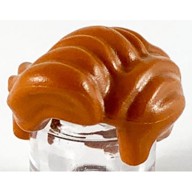 dark orange minifigure hair wavy