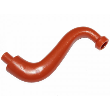 dark orange elephant tail trunk with bar end - short curved tip