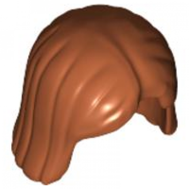 dark orange minifigure hair female