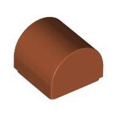 dark orange slope curved 1 x 1 x 2 3 double