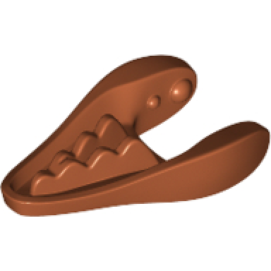dark orange dinosaur jaw lower small