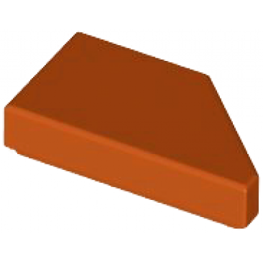 dark orange tile modified 1 x 2 wedge left