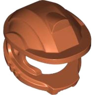 dark orange minifigure headgear helmet space city astronaut heavy with brim
