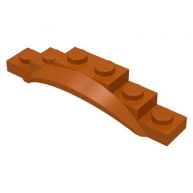 dark orange vehicle mudguard 1 1 2 x 6 x 1 with arch