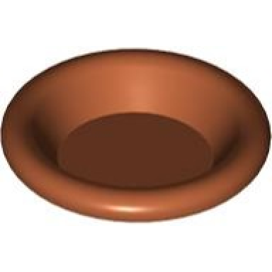 dark orange minifigure utensil dish 3 x 3
