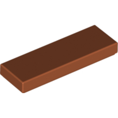 dark orange tile 1 x 3
