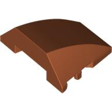 dark orange wedge 4 x 3 triple curved no studs