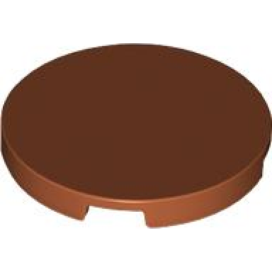 dark orange tile round 3 x 3