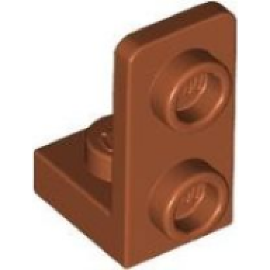 dark orange bracket 1 x 1 - 1 x 2 inverted