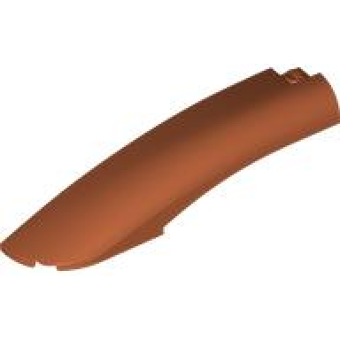 dark orange wedge 10 x 2 x 2 left