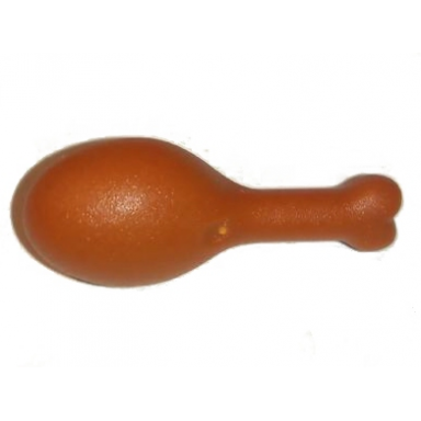 dark orange turkey drumstick 23mm with round opening on back