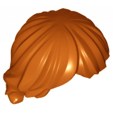 dark orange minifigure hair tousled and layered