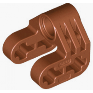 dark orange technic axle and pin connector perpendicular split
