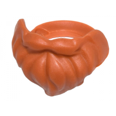 dark orange minifigure beard medium short