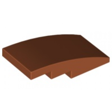 dark orange slope curved 4 x 2