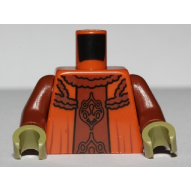 dark orange torso sw neimoidian viceroy robe pattern reddish brown arms olive green hands