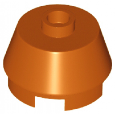 dark orange cone 2 x 2 truncated