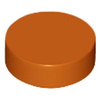 dark orange tile round 1 x 1