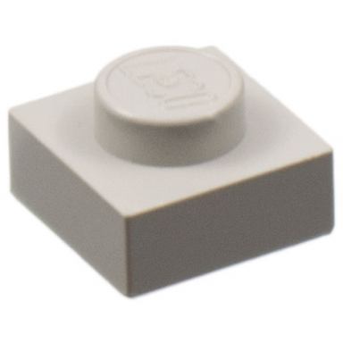very light gray plate 1 x 1