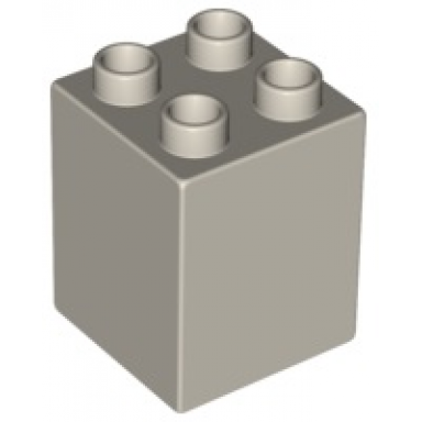 very light gray duplo brick 2 x 2 x 2