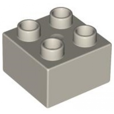 very light gray duplo brick 2 x 2